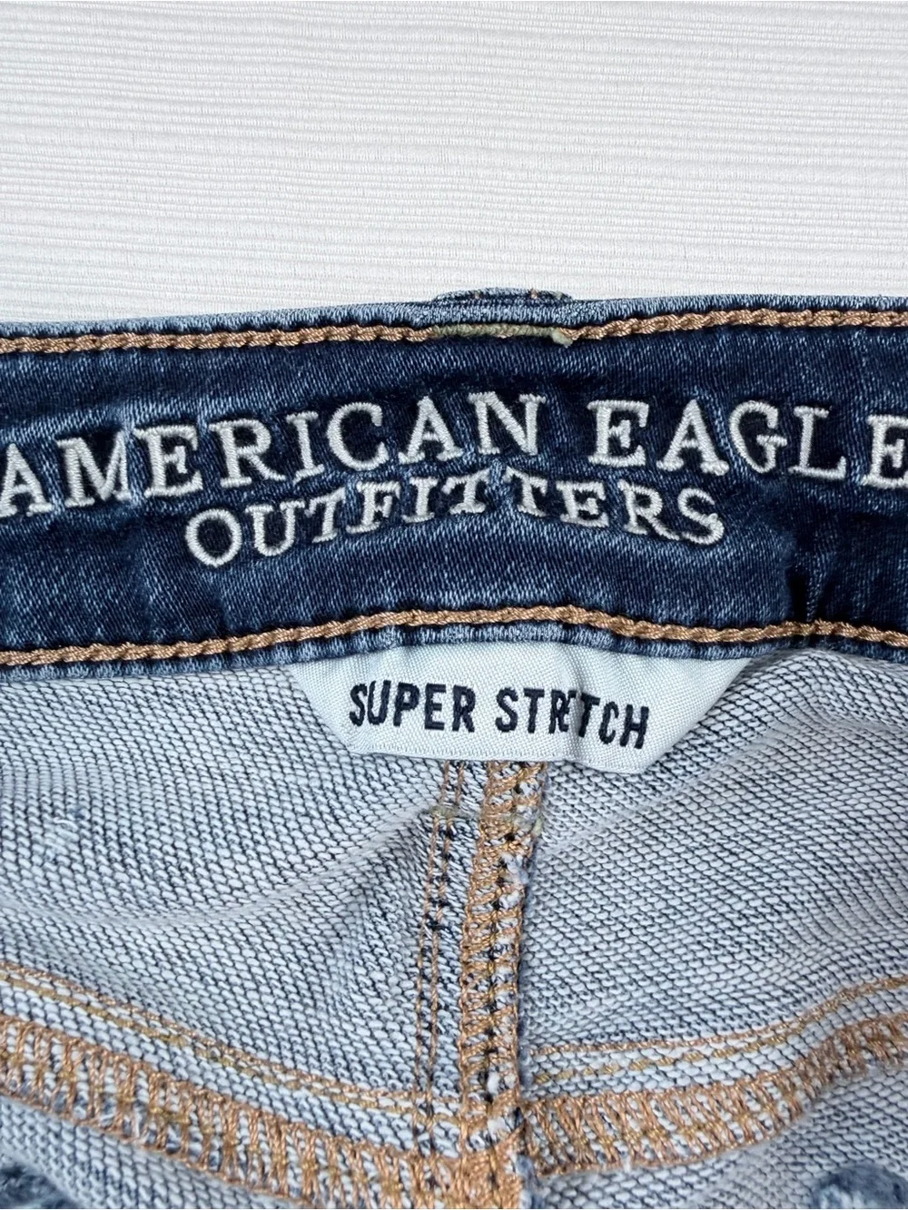 American Eagle Outfitters Kids Indigo Skinny Jeans with Faded Detail